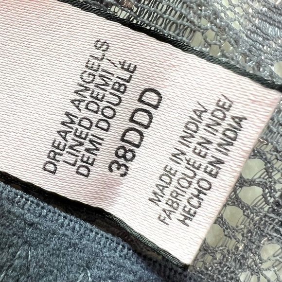 Victoria’s Secret Dream Angel Gray Demi Lace Bra Women’s 38DDD - Picture 9 of 10